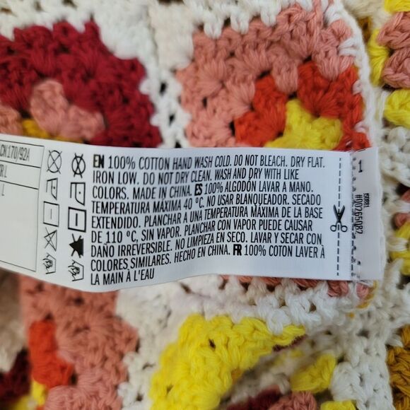 New Forever21 Granny Square Crochet Dress Size Large - Picture 7 of 7